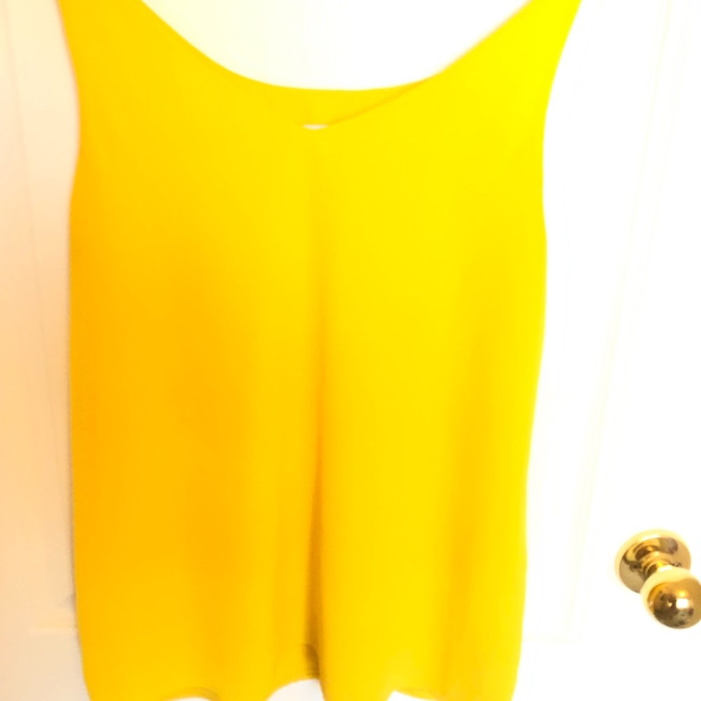 Yellow Sleeveless Women's Top